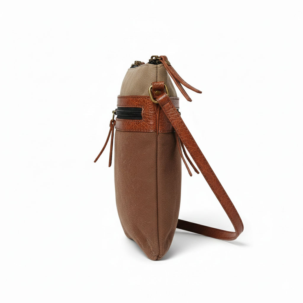 Stylish Cotton Canvas Crossbody Bag 090